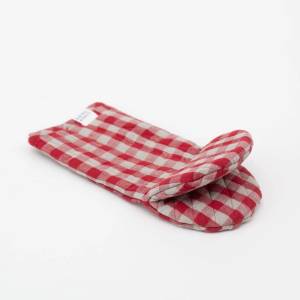Linen Tales Ленена ръкавица за фурна Red Gingham - Linen Tales (LT-OM-1S-RNCH)