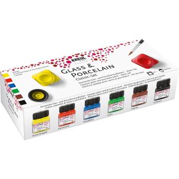 Kreul Classic Set Комплект бои за стъкло и порцелан 6 x 20 ml (16600)