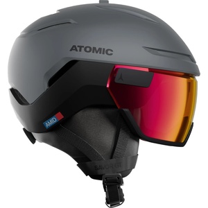 Atomic Ски каска Atomic Savor GT Amid Visor Photochromic S1-3 Ski helmet - Slate / Red Photo - размер One Size (418-1613-0311)