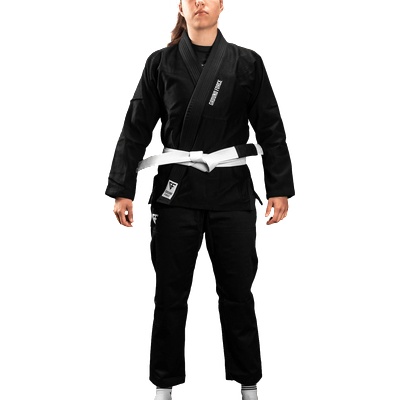 Ground Force BJJ ги за жени от Ground Force - Basic Gi V2 - черно (GF-basicgi-V2-black-F4)