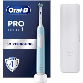 Image 1 of Oral-B Pro Series 1 + Travel Case caribbean blue