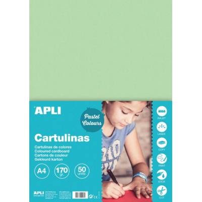 Kreslicí karton APLI A4/170g smaragdově zelená 50 listů