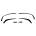Добавка предна броня за Mercedes C-Class W204 (2007-2013) - черен гланц (A-BENZ-018)