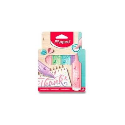 Maped Fluo Peps Pastel súprava 4 ks