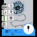 Aigostar - LED соларен коледен гирлянд 300xLED/8 режима 32m IP65 студено бяло 1200 mAh (AI2400)
