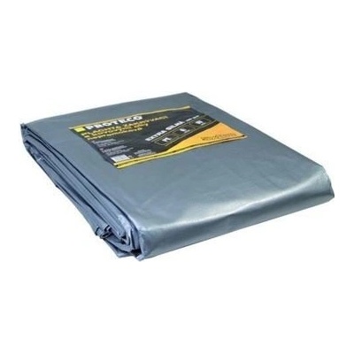 Proteco 10.88-P160-KUL-5 plachta kulatá extra silná s oky 160 g/m² 5 m šedá