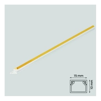 Canalux Žľab so samolepiacou páskou 15 x 10 mm biely