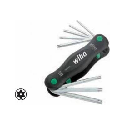 Sklopný držák PocketStar pro TORX s otvorem, 8dílný v blistru, WIHA, 25166