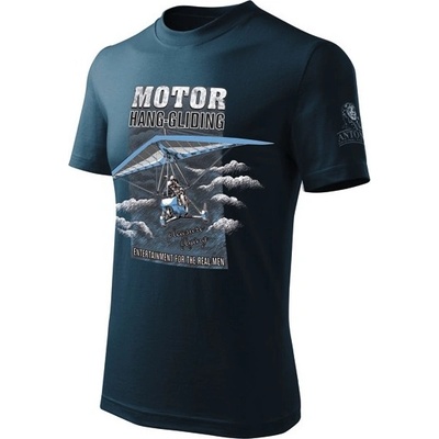 Tričko Antonio s motorovým rogalom Motor Hang Gliding navy