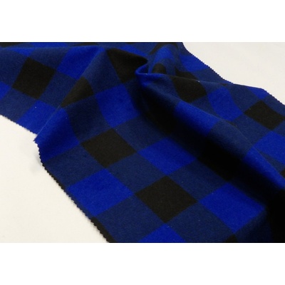 Flanel Modrá kostka artikl K1