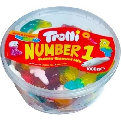 Trolli Number One Funny Gummi Mix 1 kg