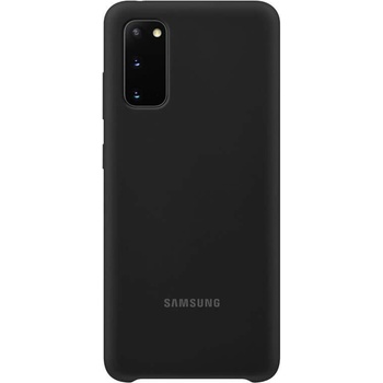 Samsung Silicone Cover Case EF-PG980TB - оригинален силиконов кейс за Samsung Galaxy S20 (черен)