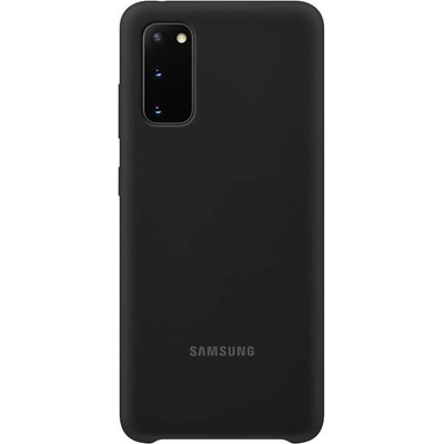 Samsung Silicone Cover Case EF-PG980TB - оригинален силиконов кейс за Samsung Galaxy S20 (черен)