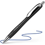 Schneider Химикалка, 0, 7 мм, с бутон, SCHNEIDER „Slider Rave XB, черна, синя (132511)