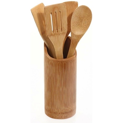 5five Simply Smart Sada kuchyňských doplňků z bambusu, 5 prvků Secret de Gourmet hnědý