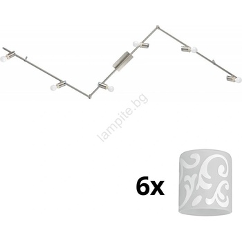 EGLO - LED точкови лампи MY CHOICE 6xE14/4W/230V хром/бяло (EG31112H)