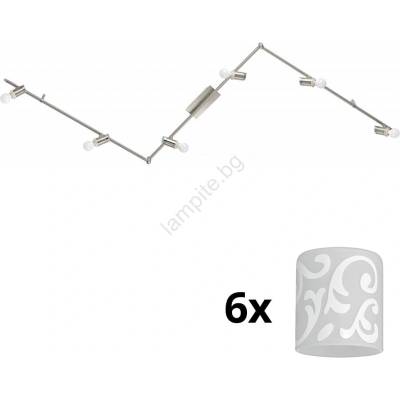 EGLO - LED точкови лампи MY CHOICE 6xE14/4W/230V хром/бяло (EG31112H)