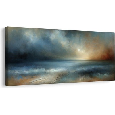 Obraz klidné moře v abstrakci - 100x50