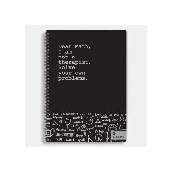 Sentio Тетрадка със спирала A4, 70 листа, 2 теми Math