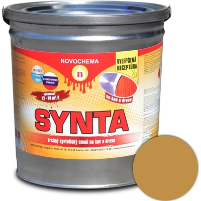 Novochema Email S 2013 Synta Syntetická vrchná farba 6600 žltá dubová 2,5 l
