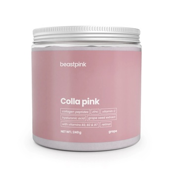 GymBeam BeastPink Colla Pink 240 g грозде