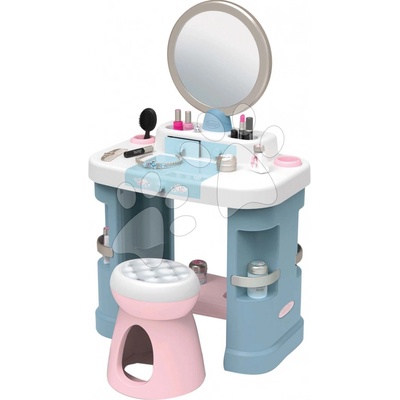 Kozmetický stolík so stoličkou My Beauty Dressing Table Smoby so zrkadlom a 15 skrášľovacích doplnkov