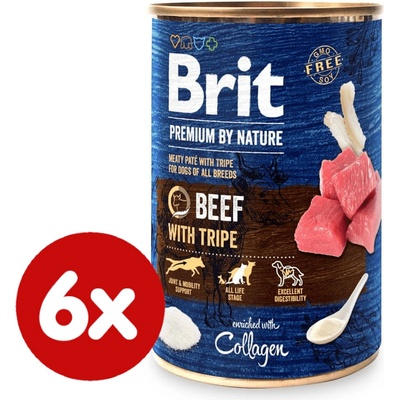 Brit Premium by Nature Beef with Tripes 6 x 400 g
