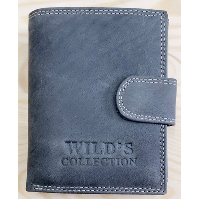 Pánská kožená S přezkou Wild´s Collection grey