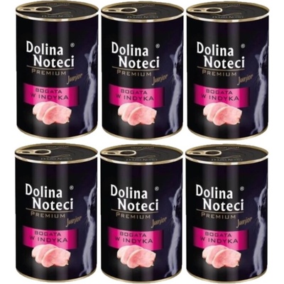 Dolina Noteci Premium Junior s vysokým obsahom morčacieho mäsa 6 x 400 g