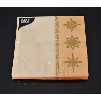 Papstar servítky 3V Sternenband 40x40 20ks