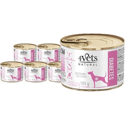 4Vets Dog Diabetes 6 x 185 g
