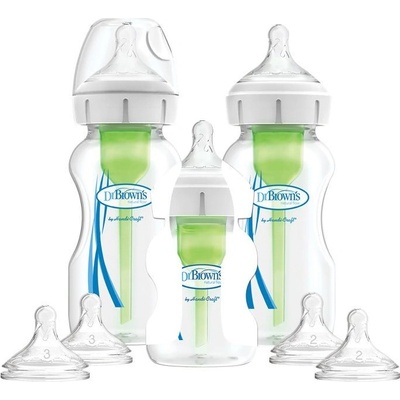 Dr. Browns súprava 3 fliaš Options+ široké hrdlo štartovacia WB03606