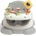 Mamas & Papas Столче за хранене 3 в 1 Mamas & Papas - Baby Bug, Pebble Grey (9868L7500)