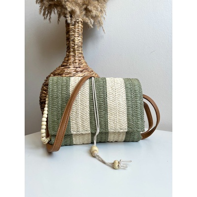Flora & Co Slamená crossbody kabelka DX-C2029-green
