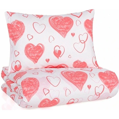 BedTex bavlna obliečky Pink Love 100% bavlna renforcé 70x90 140x200