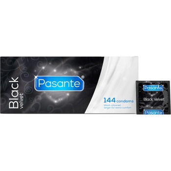 Pasante - латексов презерватив - черен (144 бр. )