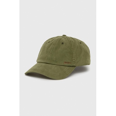 Superdry Памучна шапка с козирка Superdry в зелено с изчистен дизайн (Y9010073A.ZTV)