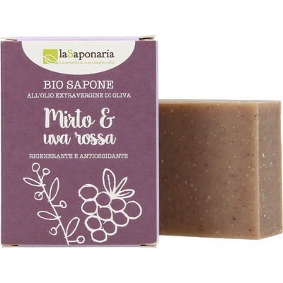 laSaponaria tuhé olivové mydlo myrta a červené hrozno 100 g