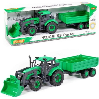 Polesie Traktor s prívesom a radlicou