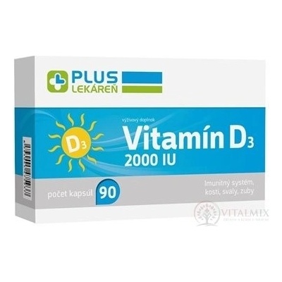 Plus Lékárna Vitamin D3 2000 IU 90 kapslí