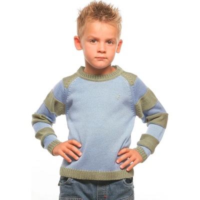 Zfashion Пуловер за момче в синьо и зелено z-06/07