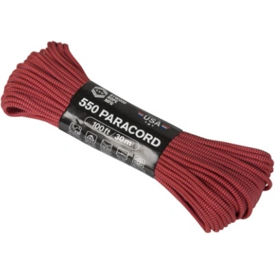 HELIKON-TEX 550 Paracord 30m Color Changing Patterns, Blood Moon, ATWOOD (DOPREDAJ), Varianta červená, Veľkosť UNI