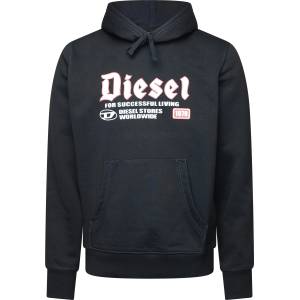 Diesel Суичър Diesel Mens Over The Head Hoodie - Black Black B