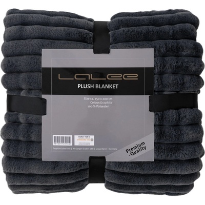 Lalee Одеяло Plush Blanket PLB 500, 150x200, графит (PLB500GRA150200)