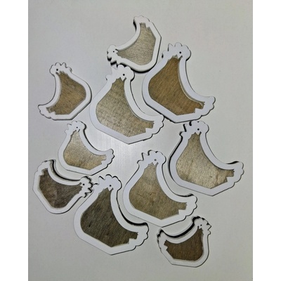 Dřevěná slepička 10 ks – Hledejceny.cz