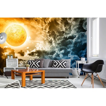 DIMEX ART s. r. o Самозалепваща се флизелинова фототапета мистично пълнолуние 375 x 250 см