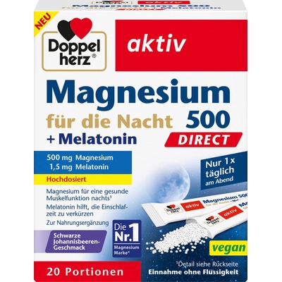 Doppelherz aktiv Magnesium 500 + Melatonin DIRECT - 20 сашета