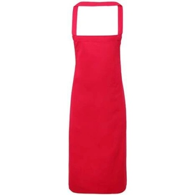 Premier Workwear Zástěra s laclem z biobavlny bez kapsy PR102 Hot Pink Pantone 214c 60x87cm
