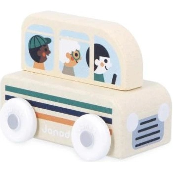 Janod Cross roads Дървена кола за бутане Автобус