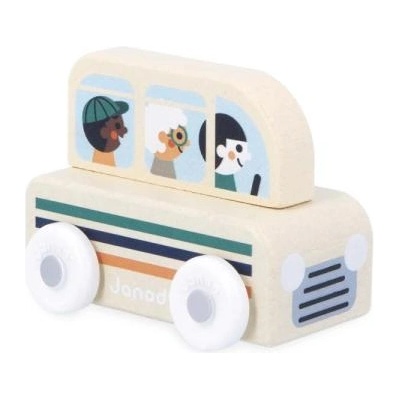 Janod Cross roads Дървена кола за бутане Автобус